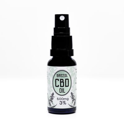 600mg 3% Bristol CBD Oil, 20ml Spray, Front