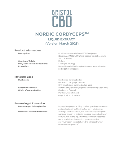 Cordyceps Mushroom Tincture - Image 4