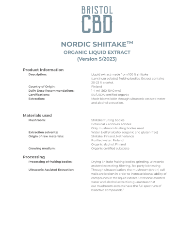 Shiitake Mushroom Tincture - Image 4